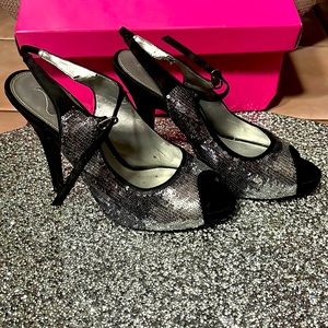 Sequin ombré heels